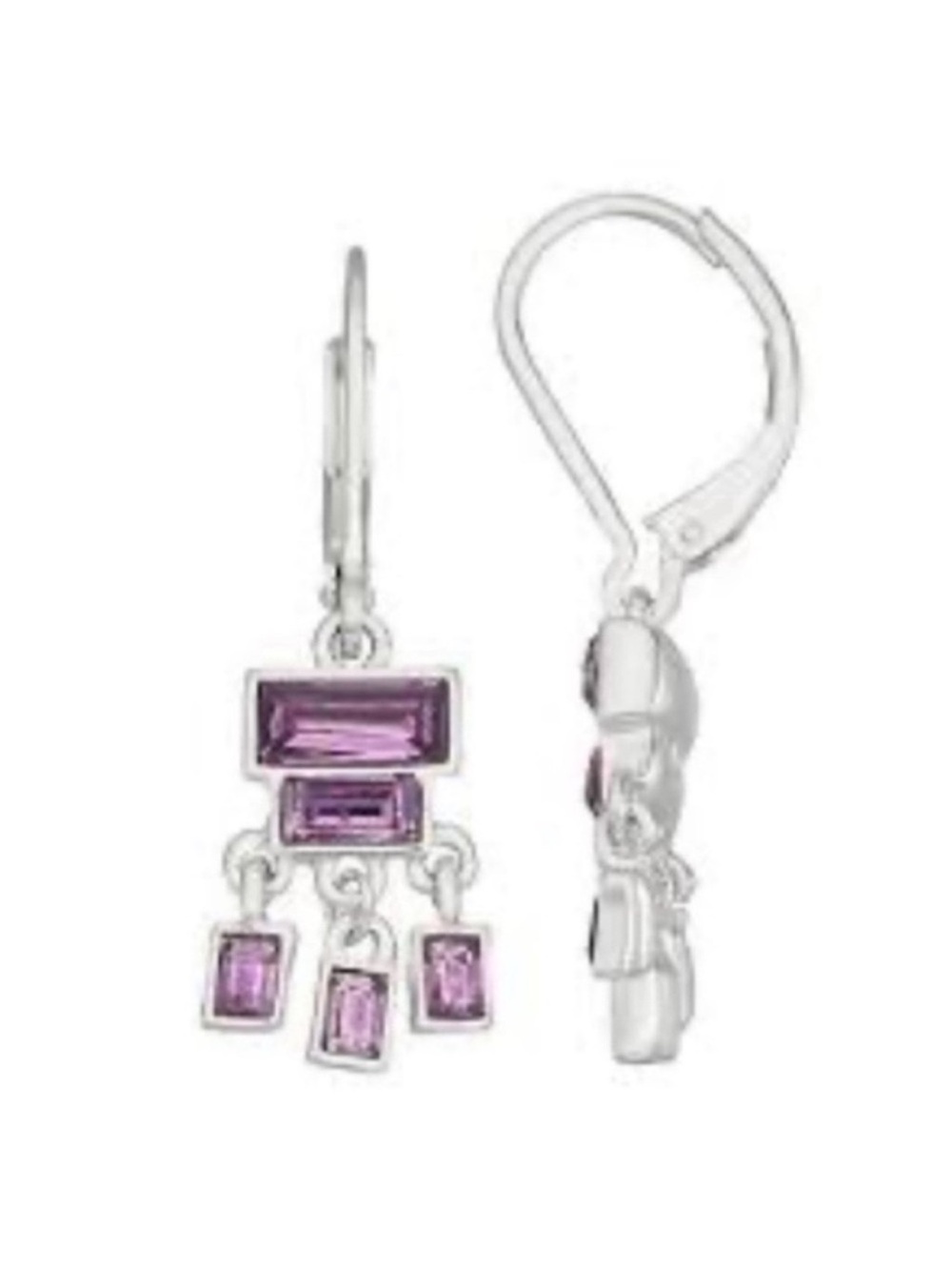 Purple Chandelier Earrings